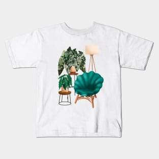 House plants collection 41.3, Interior with plants Kids T-Shirt